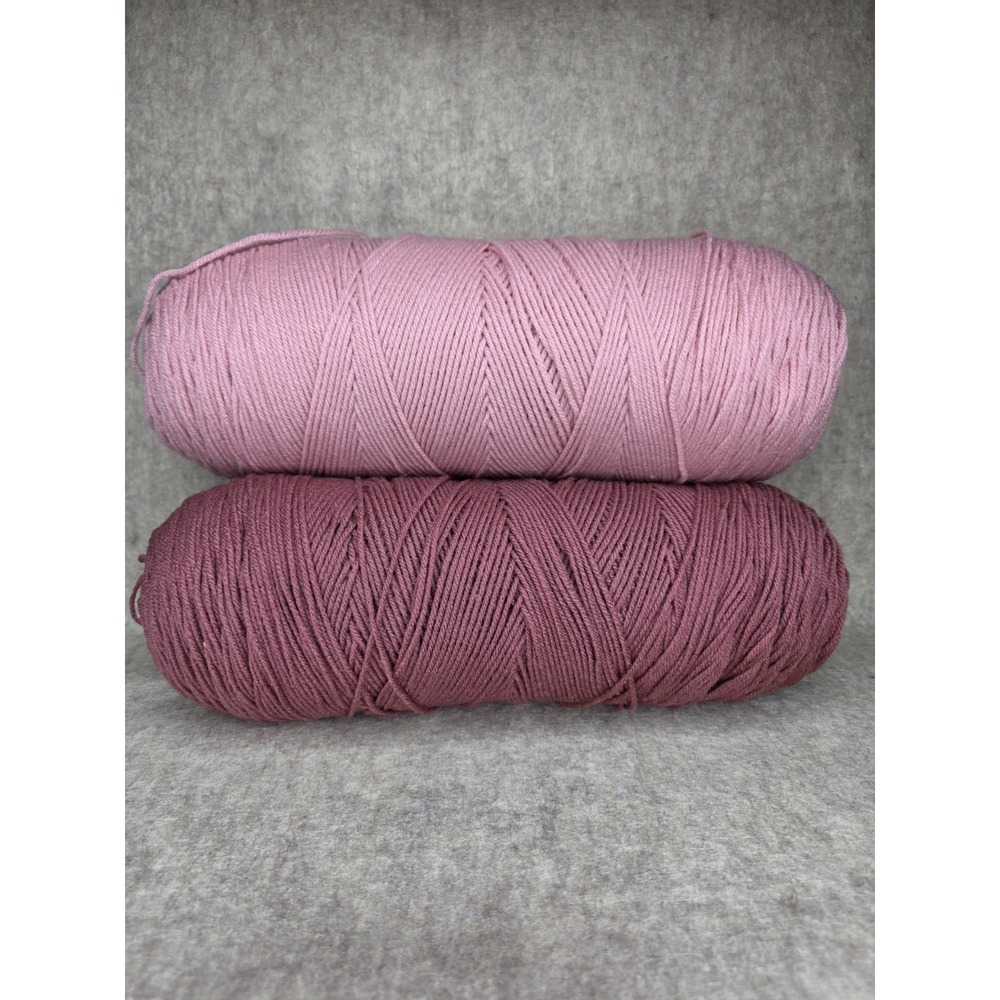 2 lbs. Mauve & Pink XL Skeins Worsted‎ Medium Yarn